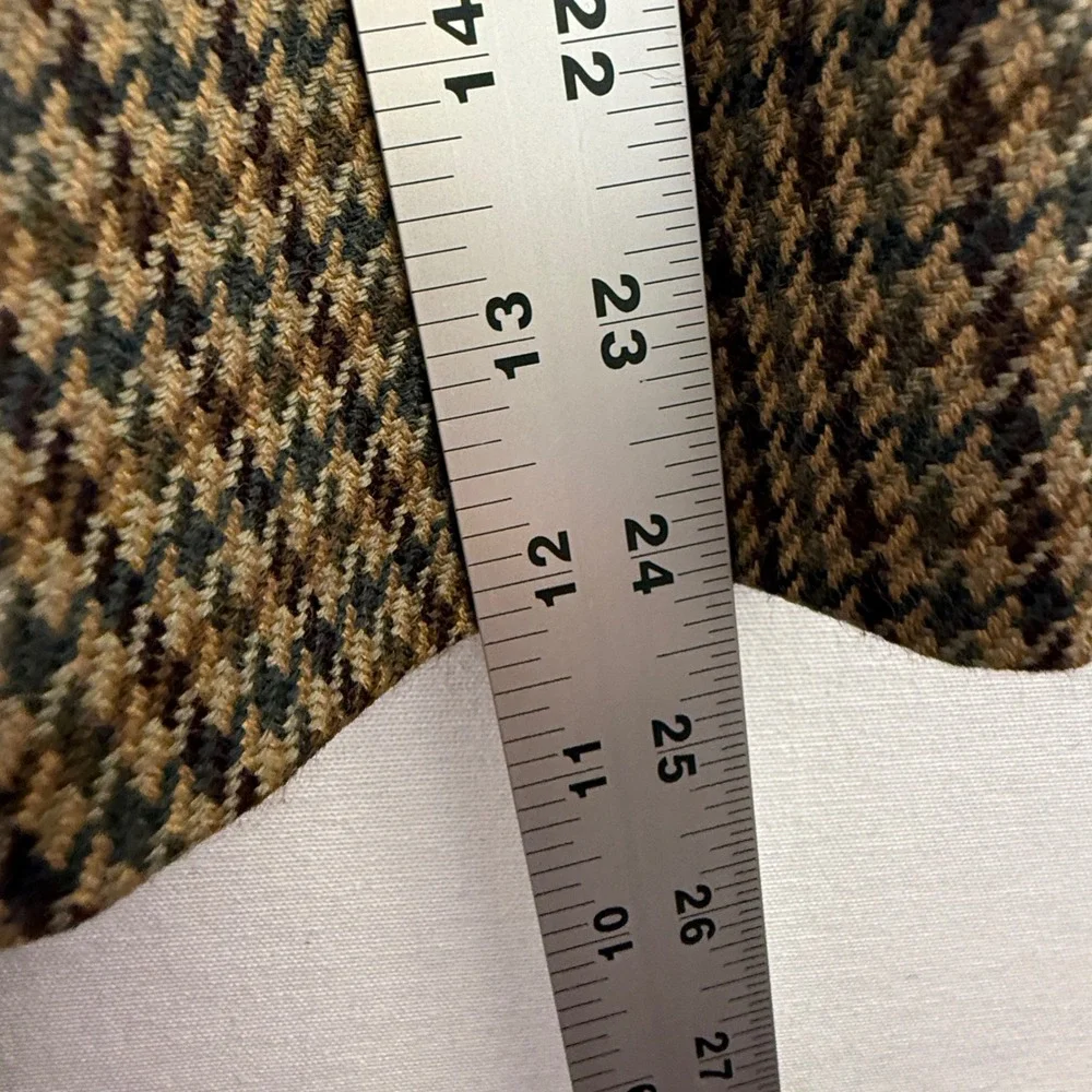 Oscar de la Renta Sport‎ Coat Mens Brown Houndstooth Blazer Tailored Jacket